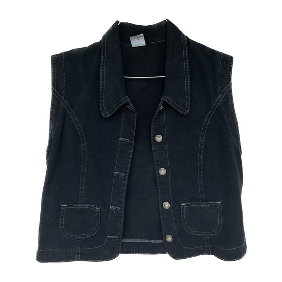 Lee Navy Button Down Vest - Picture 2 of 5